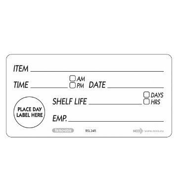 Picture of 50 X 100mm Removable Shelf Life Label (500)