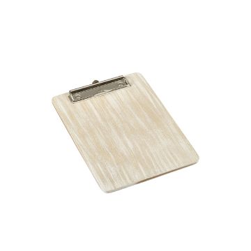 Picture of White Wash Wooden Menu Clipboard A5 18.5x24.5x0.6cm