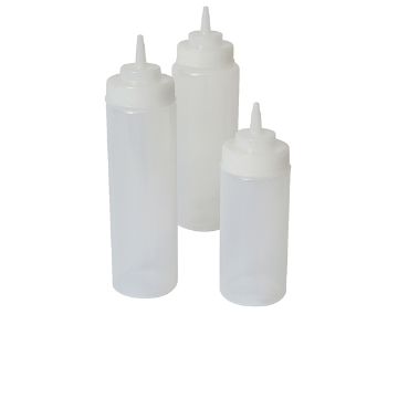 Picture of Squeeze Bottle Wide Neck Clear 32oz/ 94cl - Pack of 6