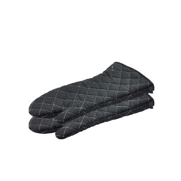 Picture of Flame Retardant 17" Black Oven Mitt (Pair)