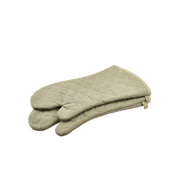 Picture of Flame Retardant 17" Tan Oven Mitt (Pair)