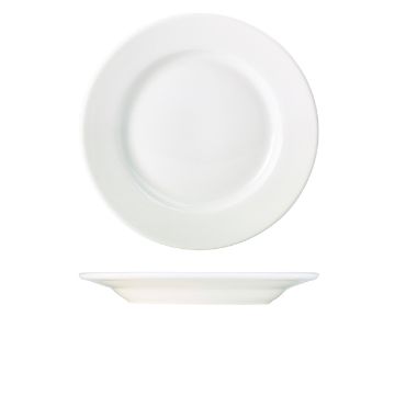 Picture of Genware Porcelain Classic Winged Plate 28cm/ 11" - Pack of 6