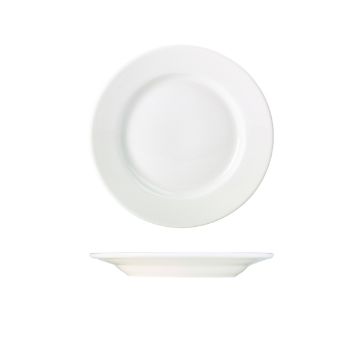 Picture of Genware Porcelain Classic Winged Plate 21cm/ 8.25" - Pack of 6