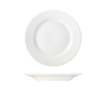 Picture of Genware Porcelain Classic Winged Plate 23cm/ 9" - Pack of 6