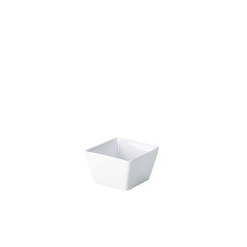 Picture of Genware Porcelain Square Dish 8.5 x 5.5cm/ 3.25 x 2.25" - Pack of 6