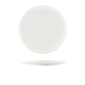 Picture of GenWare Porcelain Flat Rim Plate 26cm/ 10" - Pack of 4