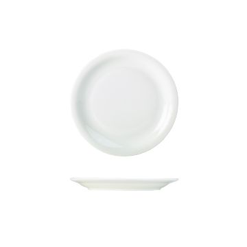 Picture of Genware Porcelain Narrow Rim Plate 16cm/ 6.25" - Pack of 6