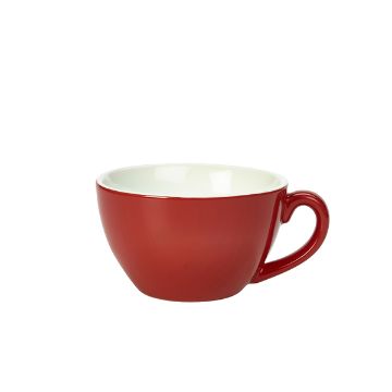 Picture of Genware Porcelain Red Bowl Shaped Cup 34cl/ 12oz - Pack of 6