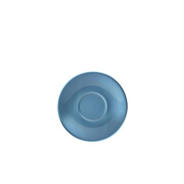 Picture of Genware Porcelain Blue Saucer 12cm/ 4.75" - Pack of 6