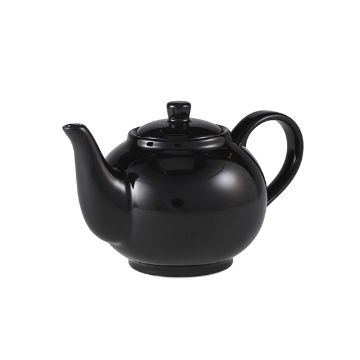 Picture of Genware Porcelain Black Teapot 45cl/ 15.75oz - Pack of 6