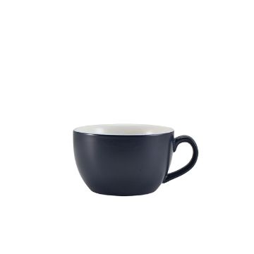 Picture of GenWare Porcelain Matt Blue Bowl Shaped Cup 25cl/ 8.75oz - Pack of 6