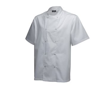 Picture of Basic Stud Jacket (Short Sleeve) White S Size