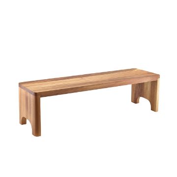 Picture of GenWare Acacia Wood GN Buffet Riser GN 2/4 15cm (H)