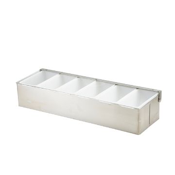 Picture of GenWare 6 Part Stainless Steel Condiment Holder