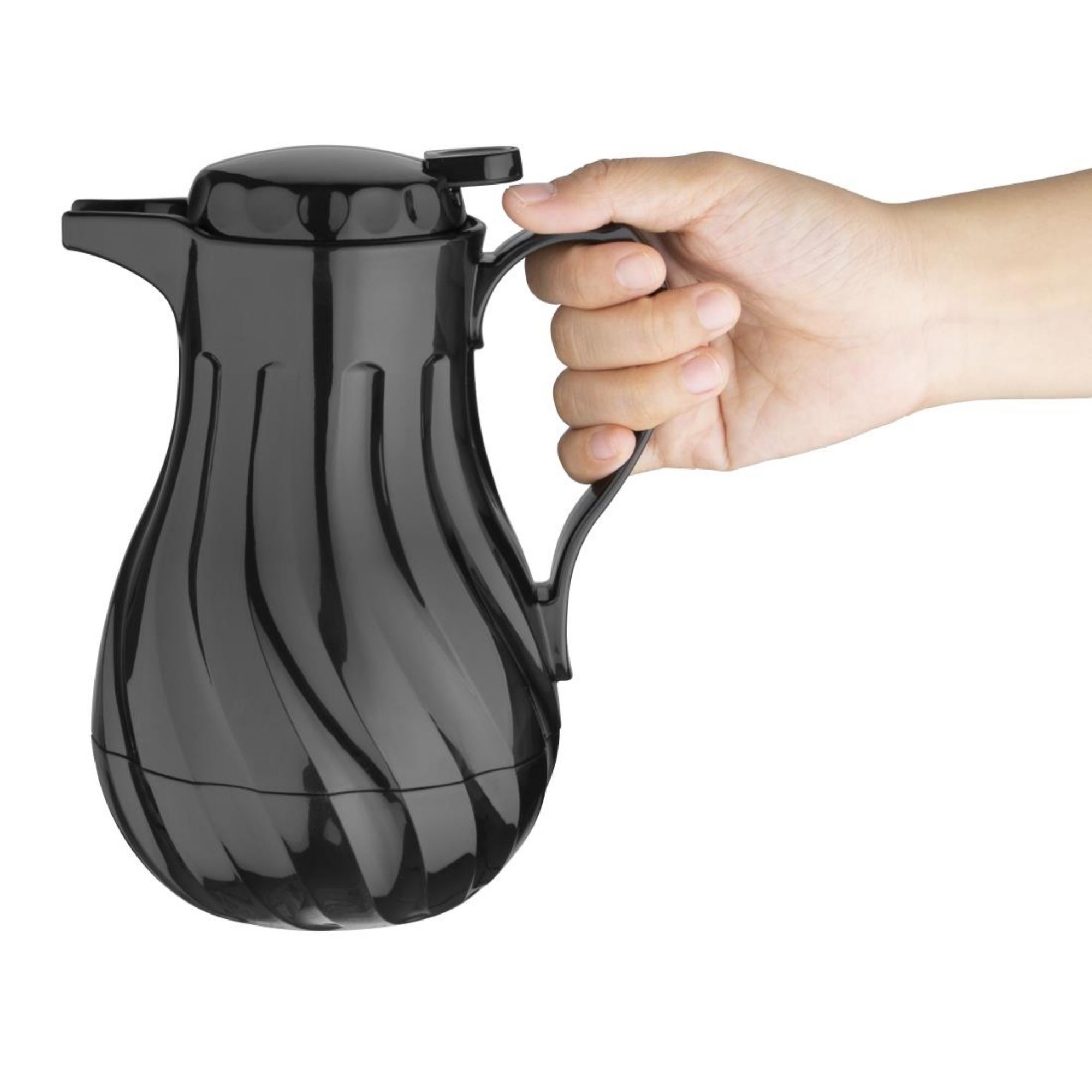 Picture of Olympia Insulated Swirl Jug Black 500ml