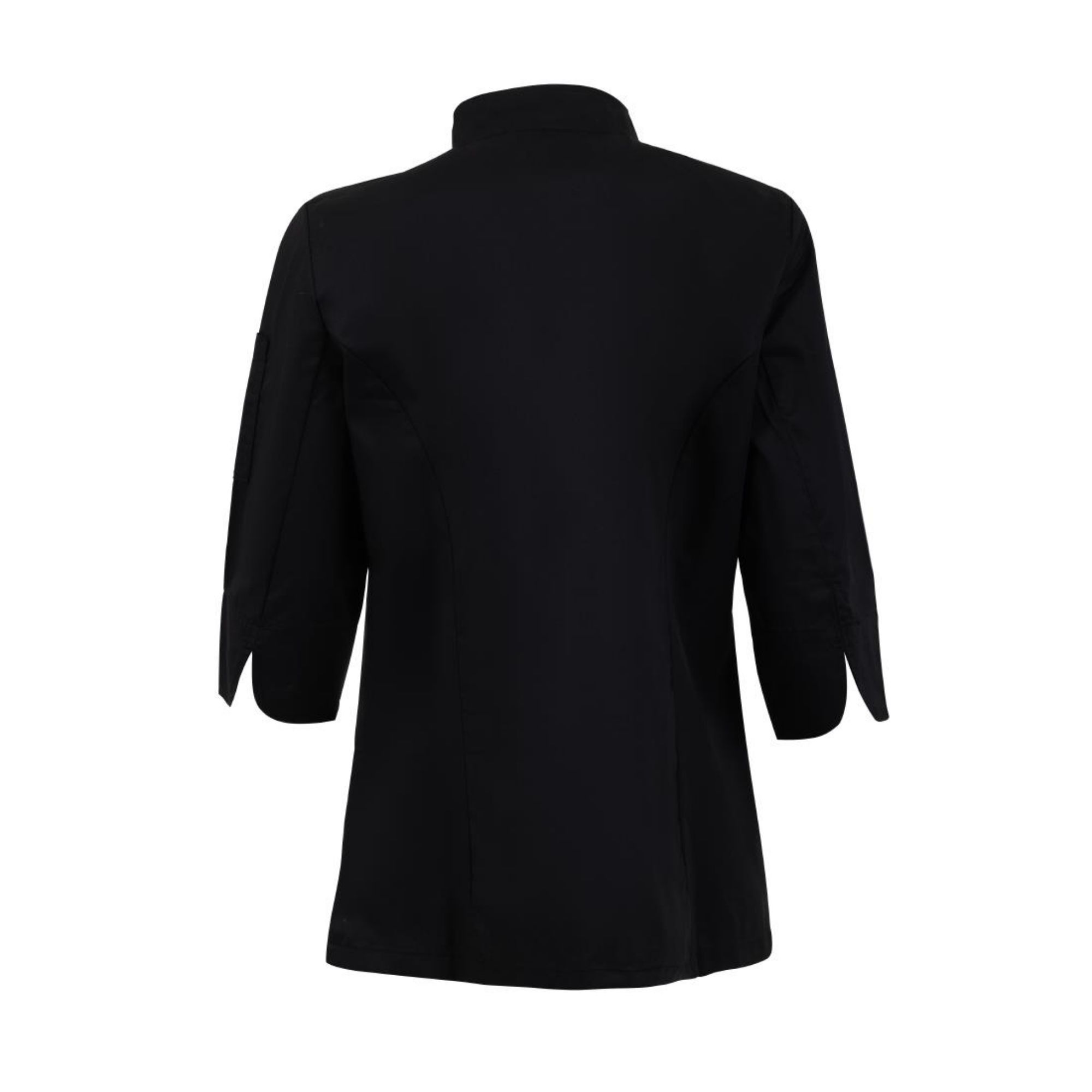Picture of Whites Ladies Fitted Chef Jacket Black Size M