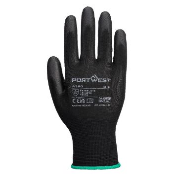 Picture of Portwest Black PU Palm Glove Size XL