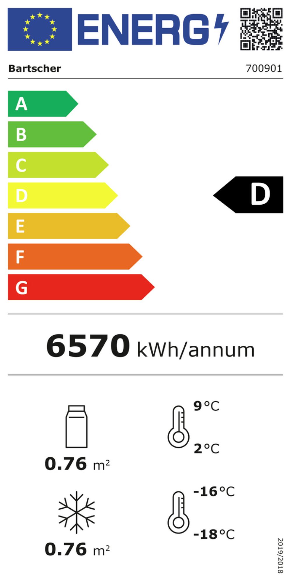 Picture of Bartscher Combination fridge/freezer KTK2-222