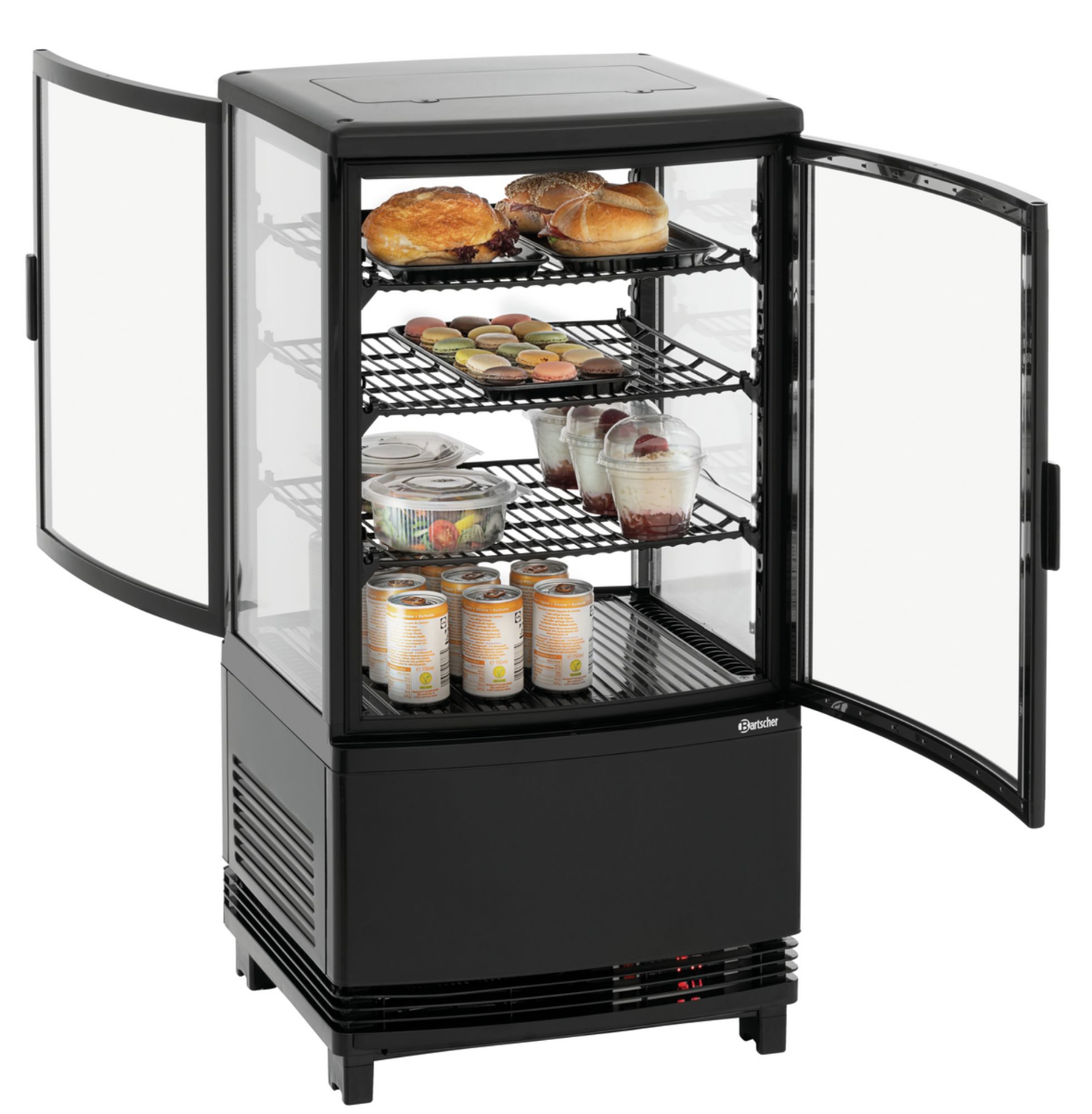 Picture of Bartscher Mini cooler 64L2T black