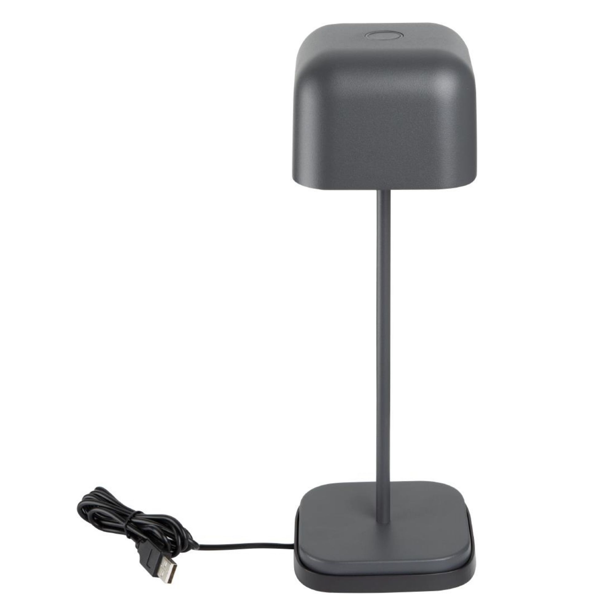 Picture of Olympia Lucca Table Lamp Squared Dome Grey 300mm