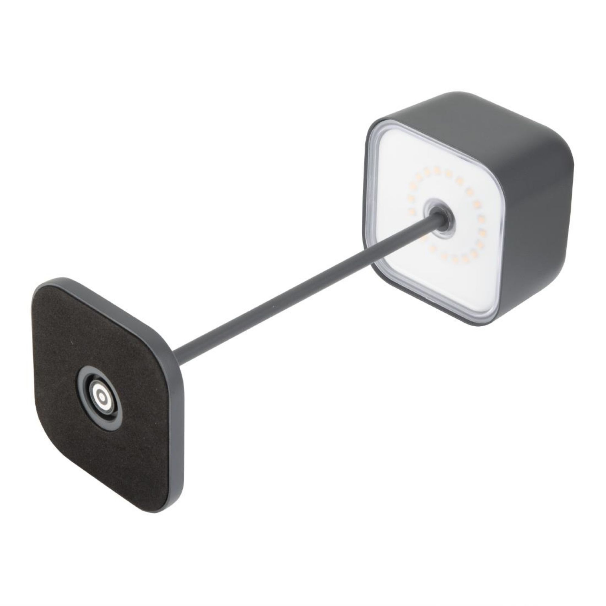 Picture of Olympia Lucca Table Lamp Squared Dome Grey 300mm