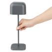 Picture of Olympia Lucca Table Lamp Squared Dome Grey 300mm