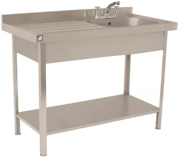 Picture of Parry SINK1070LFP - Stainless Steel Self Assembly Sink Single Bowl Single Drainer Left