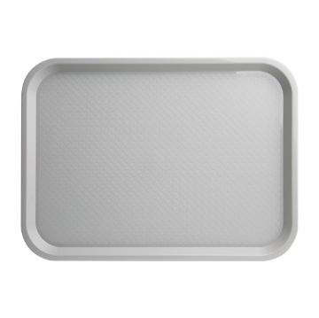 Picture of Olympia Kristallon Polypropylene Fast Food Tray Grey Large 450mm