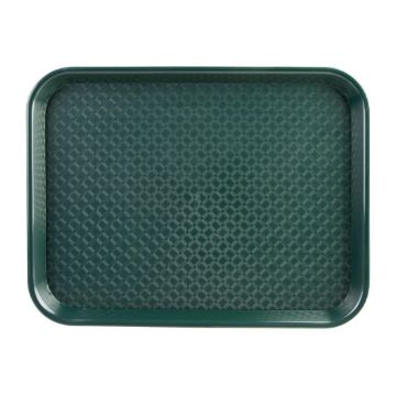 Picture of Olympia Kristallon Large Polypropylene Fast Food Tray Green 450mm