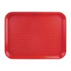 Picture of Olympia Kristallon Polypropylene Fast Food Tray Red Large 450mm - P510