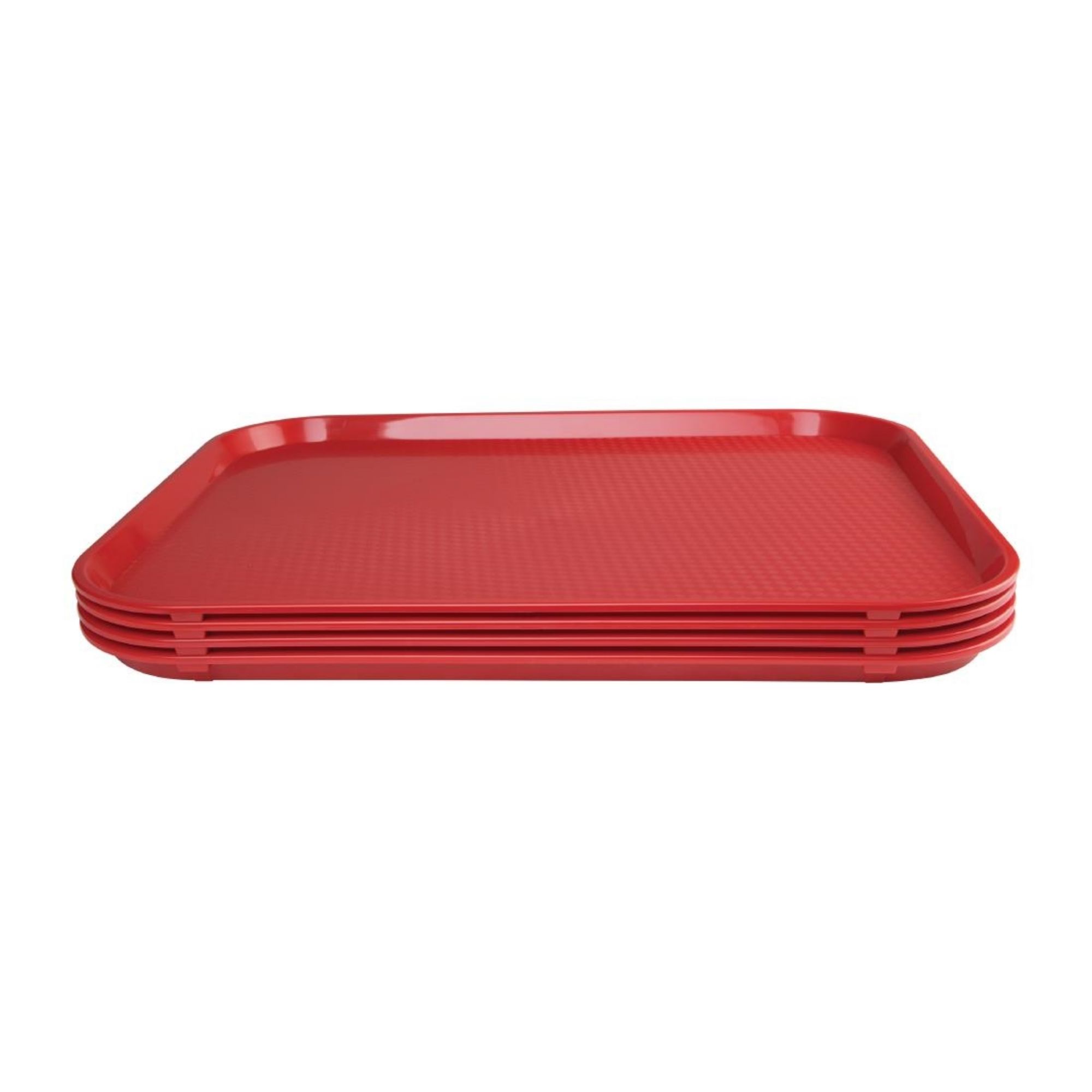 Picture of Olympia Kristallon Polypropylene Fast Food Tray Red Large 450mm