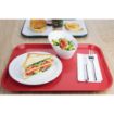 Picture of Olympia Kristallon Polypropylene Fast Food Tray Red Large 450mm - P510
