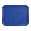 Picture of Olympia Kristallon Polypropylene Fast Food Tray Blue Large 450mm - P512