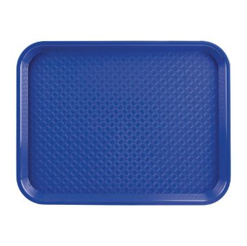 Picture of Olympia Kristallon Polypropylene Fast Food Tray Blue Large 450mm
