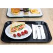 Picture of Olympia Kristallon Polypropylene Fast Food Tray Black Medium 415mm - P501