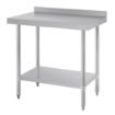 Picture of Vogue Stainless Steel Prep Table with Upstand 900mm