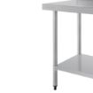 Picture of Vogue Stainless Steel Prep Table with Upstand 900mm