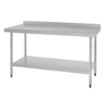 Picture of Vogue Stainless Steel Prep Table with Upstand 1500mm