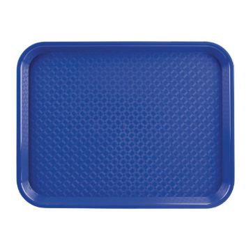 Picture of Olympia Kristallon Polypropylene Fast Food Tray Blue Small 345mm