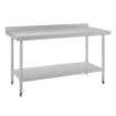 Picture of Vogue Stainless Steel Prep Table with Upstand 1500mm