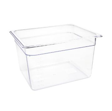 Picture of Vogue Polycarbonate 1/2 Gastronorm Container 200mm Clear