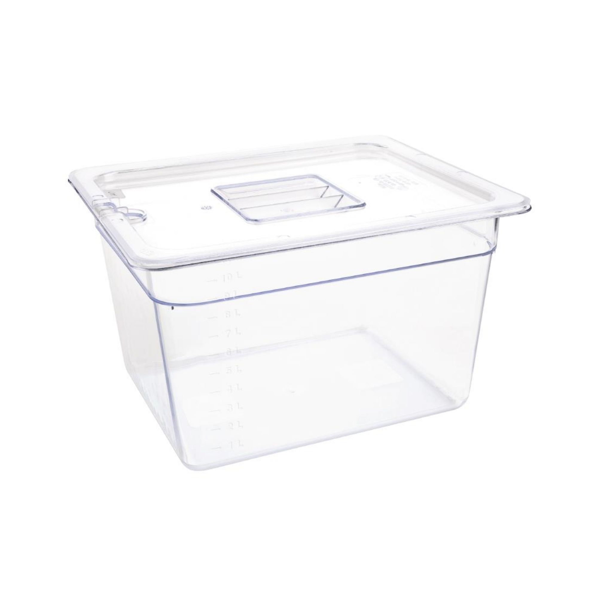 Picture of Vogue Polycarbonate 1/2 Gastronorm Container 200mm Clear