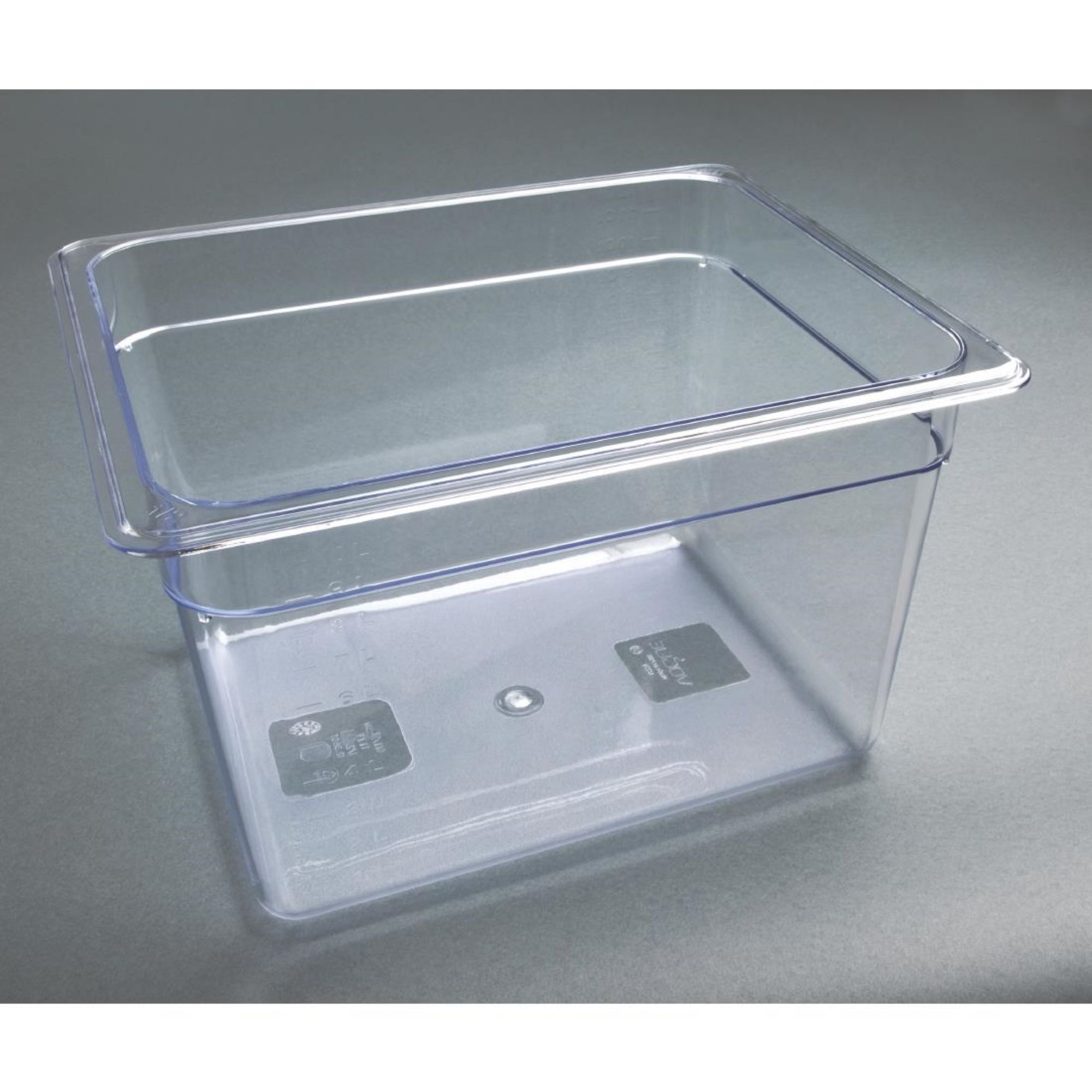 Picture of Vogue Polycarbonate 1/2 Gastronorm Container 200mm Clear
