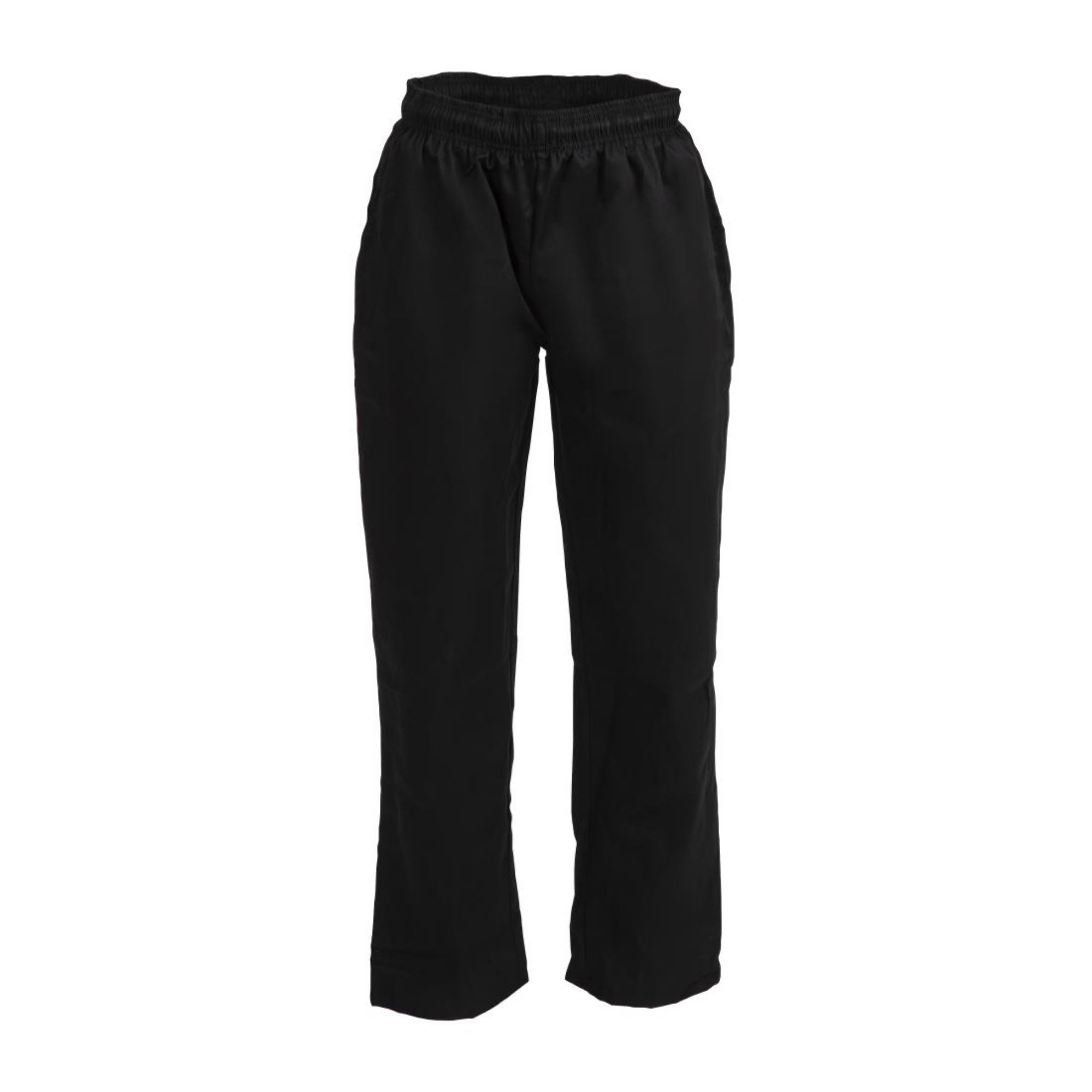 Picture of Whites Vegas Chef Trousers Polycotton Black M (5 Pack)