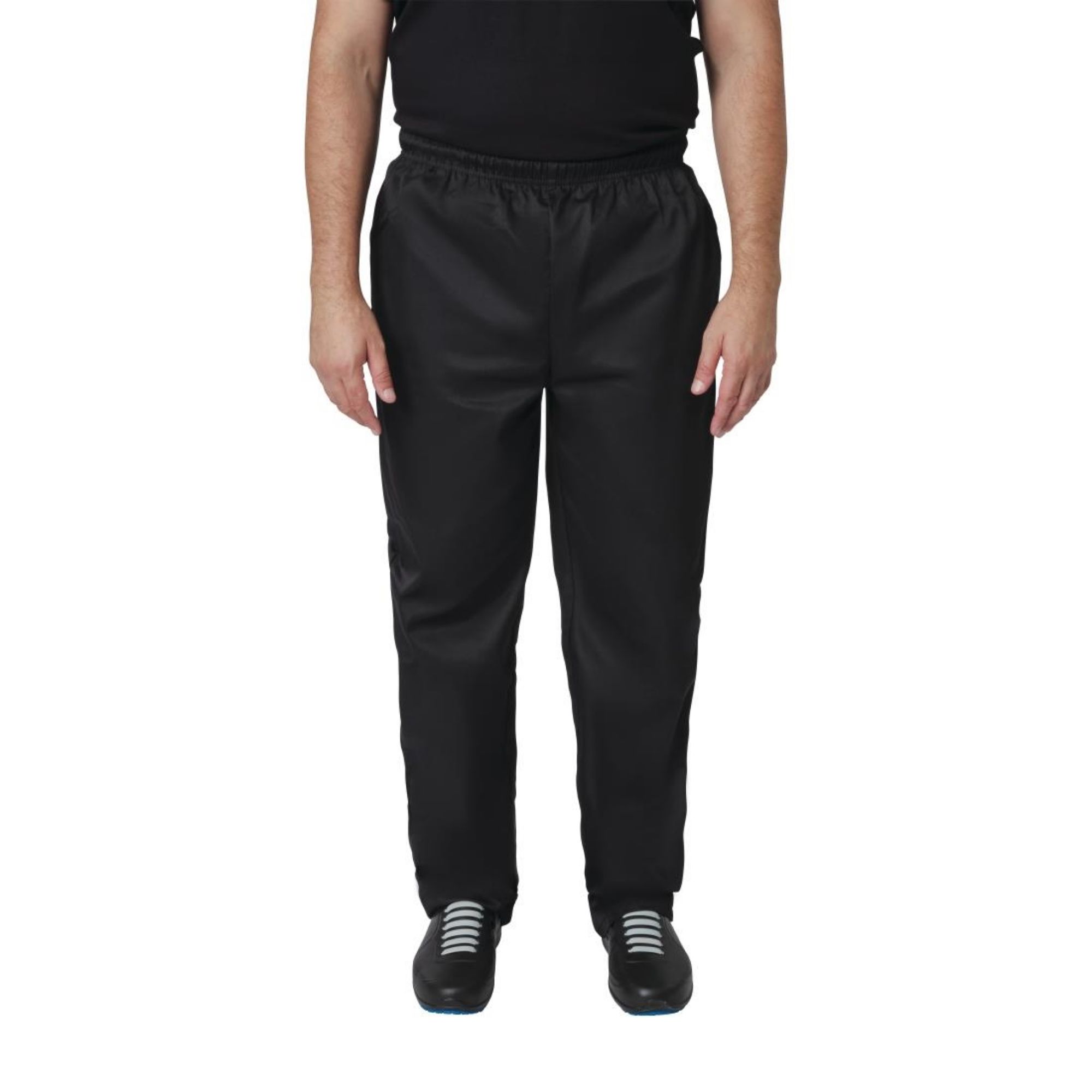Picture of Whites Vegas Chef Trousers Polycotton Black M (5 Pack)