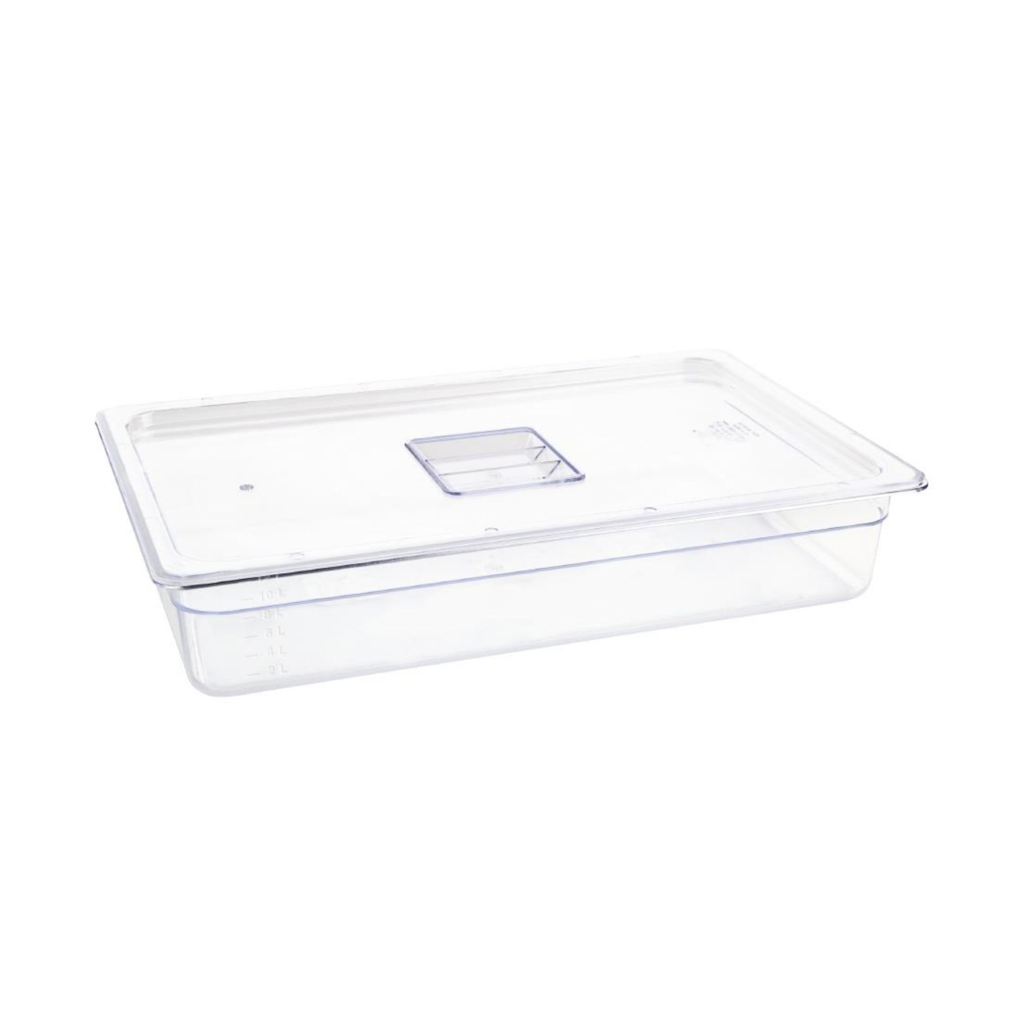 Picture of Vogue Polycarbonate 1/1 Gastronorm Container 100mm Clear