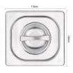 Picture of Vogue Stainless Steel 1/6 Gastronorm Lid