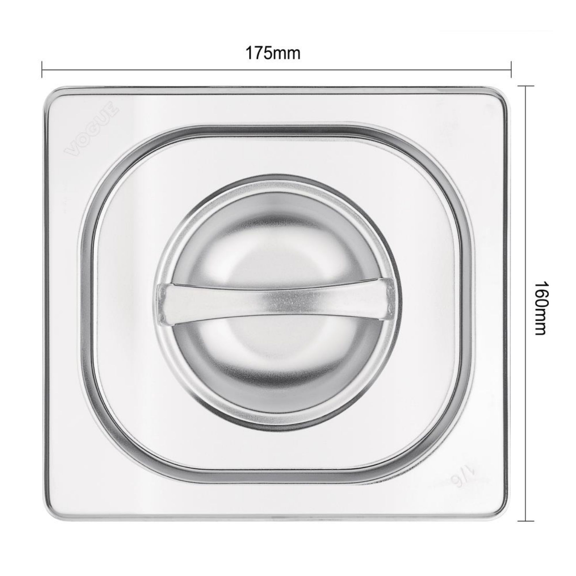 Picture of Vogue Stainless Steel 1/6 Gastronorm Lid
