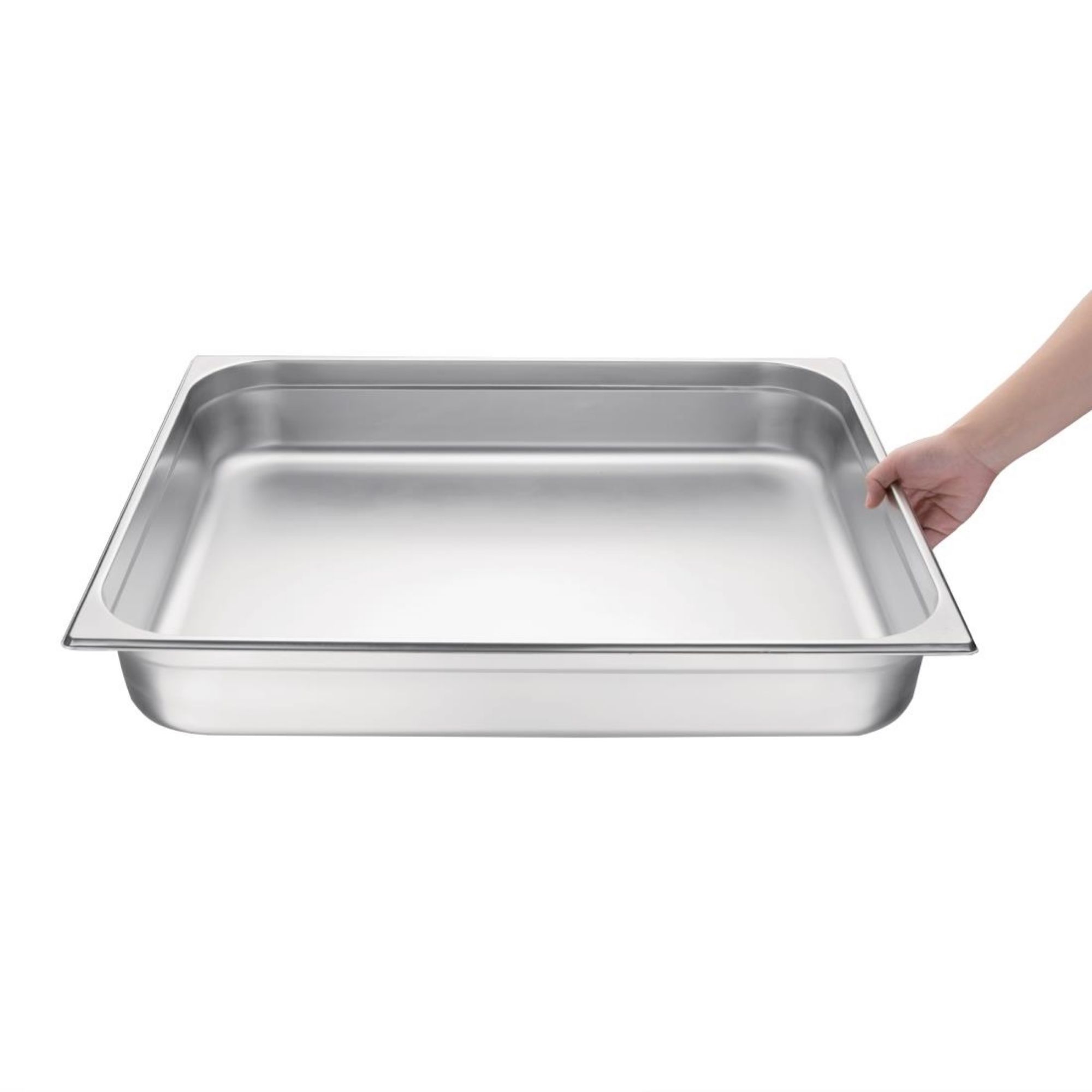 Picture of Vogue Stainless Steel 2/1 Gastronorm Tray 100mm