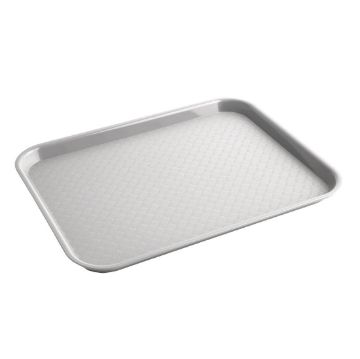 Picture of Olympia Kristallon Polypropylene Fast Food Tray Grey Small 345mm